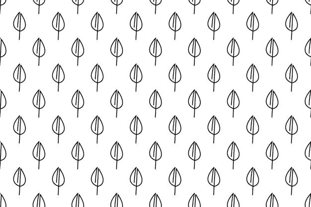 Vector abstract leaf seamless pattern background