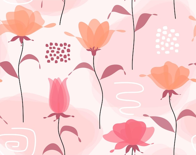 abstract leaves and flower background