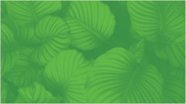 Abstract Leaves Halftone Texture