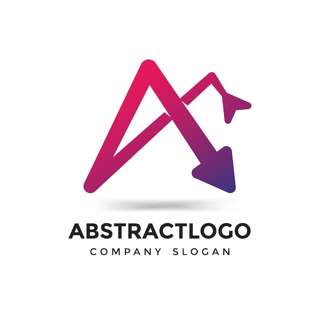 Abstract letter A and the Arrow Company logo icon