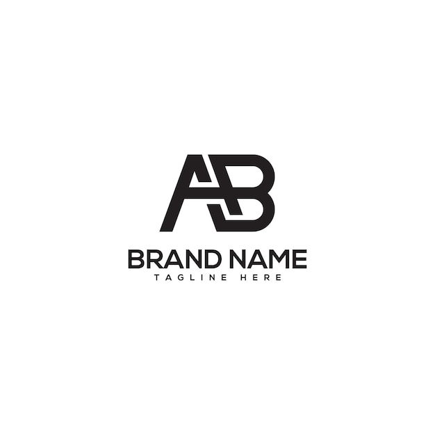 Abstract letter BA AB company Logo Design vector Initials Business logo