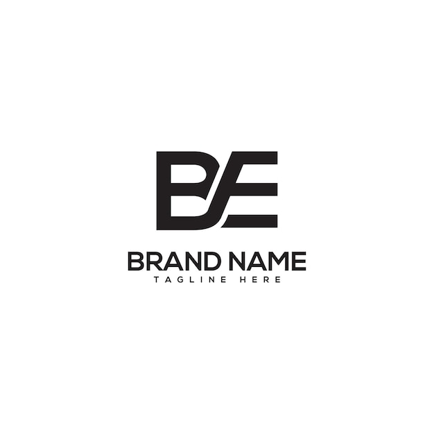 Abstract letter BE EB company Logo Design vector Initials Business logo