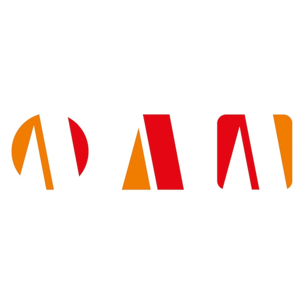 Abstract letter A icon for branding