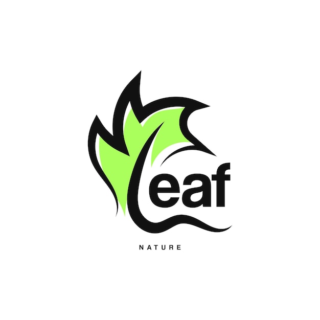 Abstract letter L leaf logotype for garden, Plant, nature and ecology vector logo.