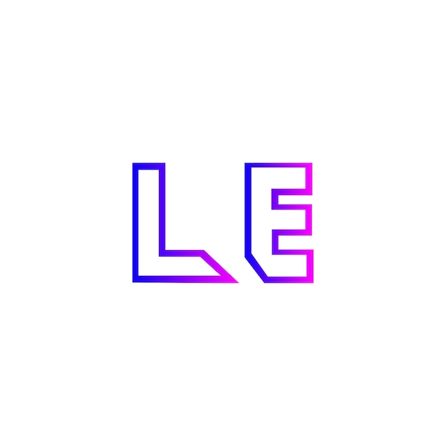 Vector abstract letter l logo