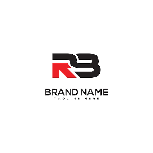 Abstract letter RB BR company Logo Design vector Initials Business logo