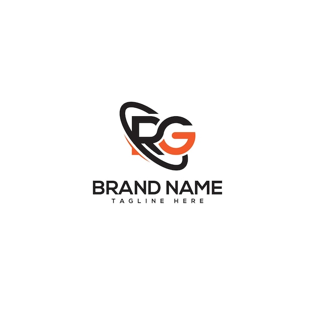 Abstract letter RG GR company Logo Design vector Initials Business logo