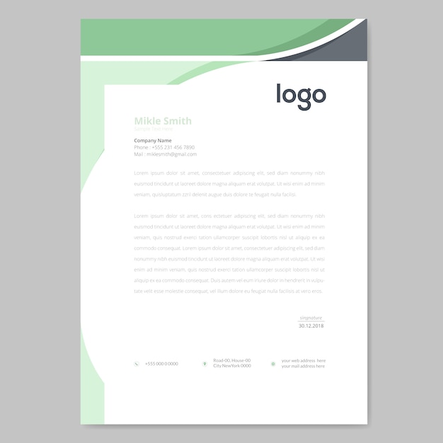 Abstract Letterhead Design