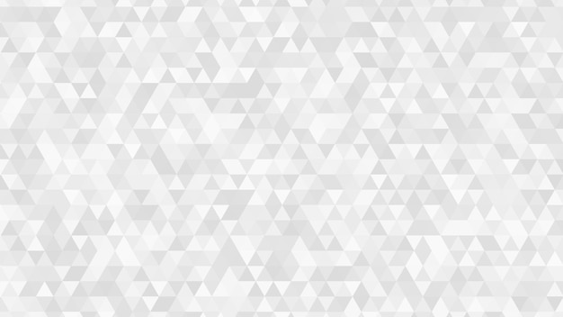 Abstract light background of small triangles in white and gray colors