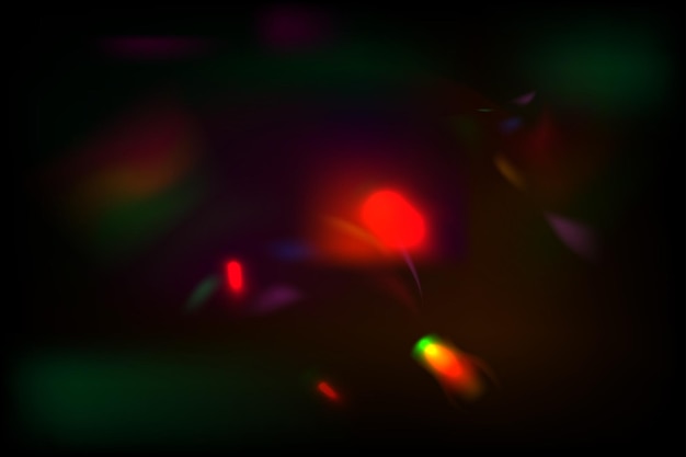 Abstract light lens effect