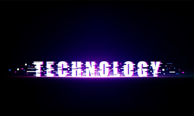 Vector abstract light out noise technology pixel hitech communication concept innovation background vector design