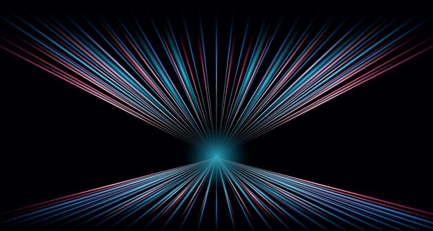 Vector abstract light trail background illustration light render of digital technology