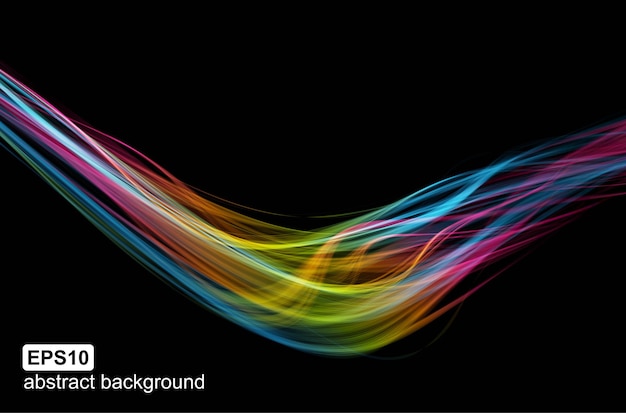 Vector abstract light wave