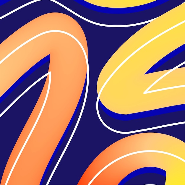 Abstract line color banner colorful style