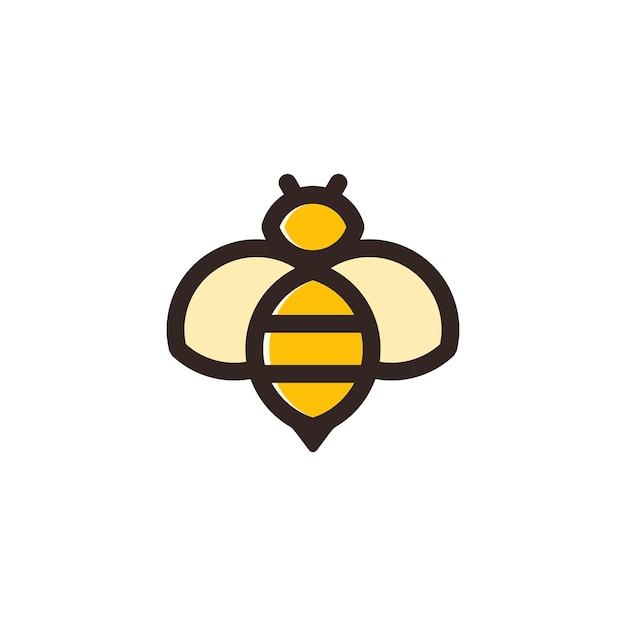 Abstract Line Insect Bee Logo