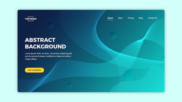 Abstract Line Landing Page