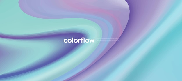 Abstract liquid color flow background design