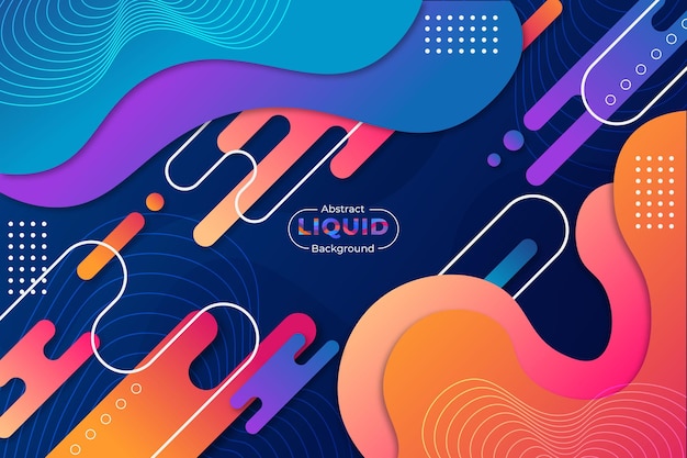 Abstract Liquid Colorful Background