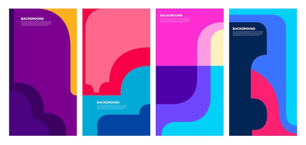 Abstract liquid and fluid abstract shape for brochure design template