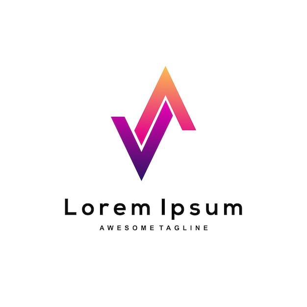 Abstract logo business made with colorful