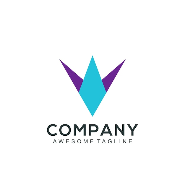 Abstract logo company made with color