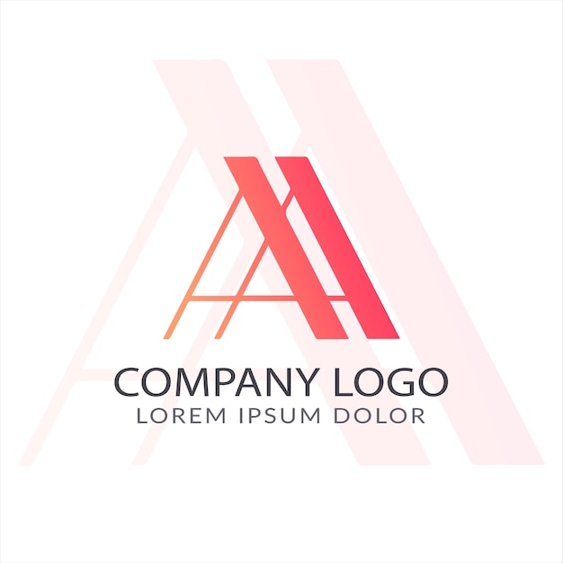 A abstract logo design brand identity vector Vector