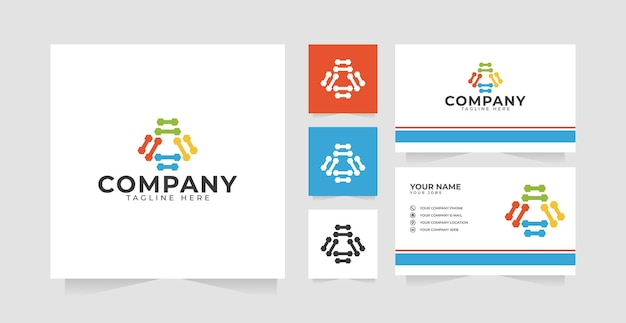 Abstract logo design inspiration and business card