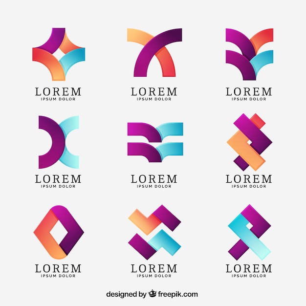 Abstract logo template collection