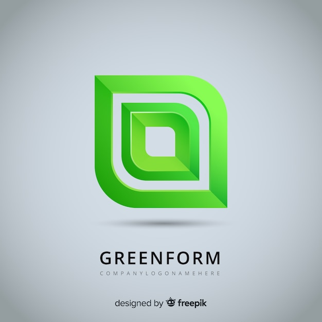 Abstract logo template in gradient style