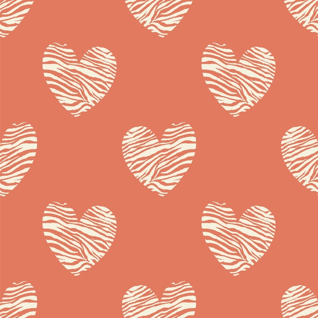 Abstract love hearts vector illustration seamless all over print pattern background