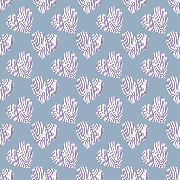 Abstract love hearts vector illustration seamless all over print pattern background