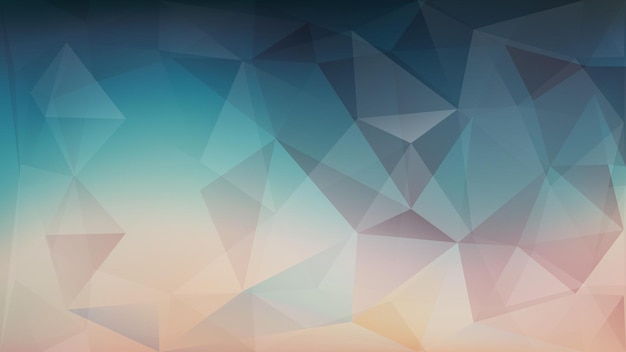 Abstract low poly colored background of triangles