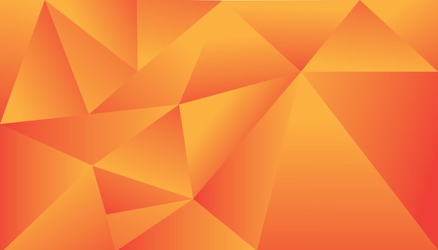 abstract low poly orange background