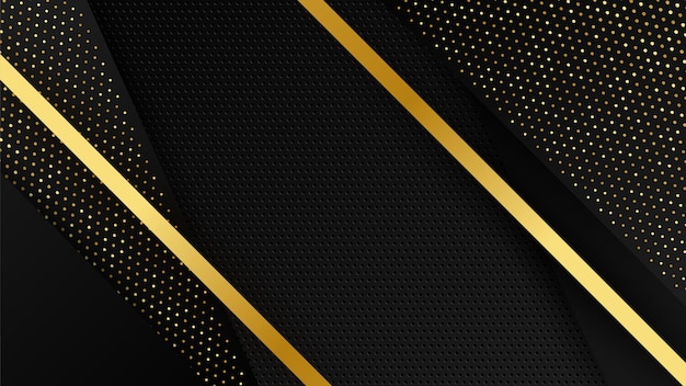 Abstract luxury black and gold background