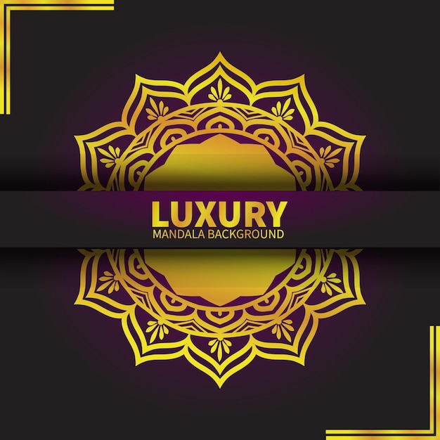 Abstract Luxury golden mandala background with arabesque pattern Arabic Islamic easy Art design