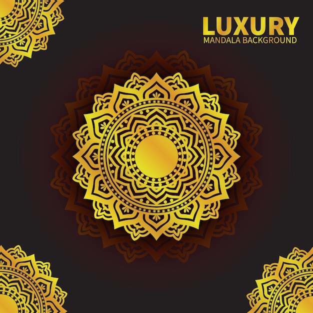 Abstract Luxury golden mandala background with arabesque pattern Arabic Islamic easy Art design