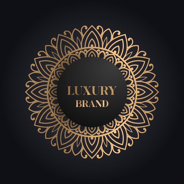 Abstract Luxury logo with floral icon