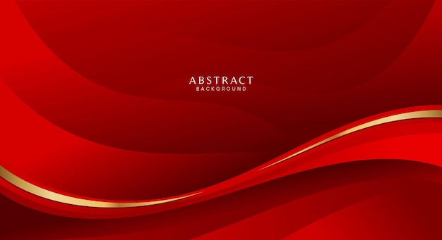 Abstract luxury red and gold background modern concept