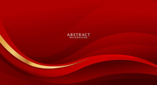 Abstract luxury red and gold background modern concept