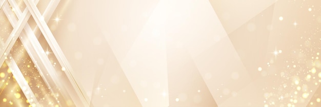 Abstract luxury vector background with light gold color Elegant background with sparkling light