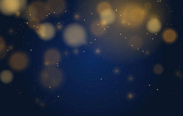 Abstract magical bokeh lights effect background