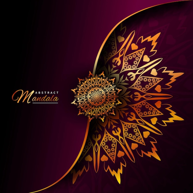 Abstract Mandala Background Design