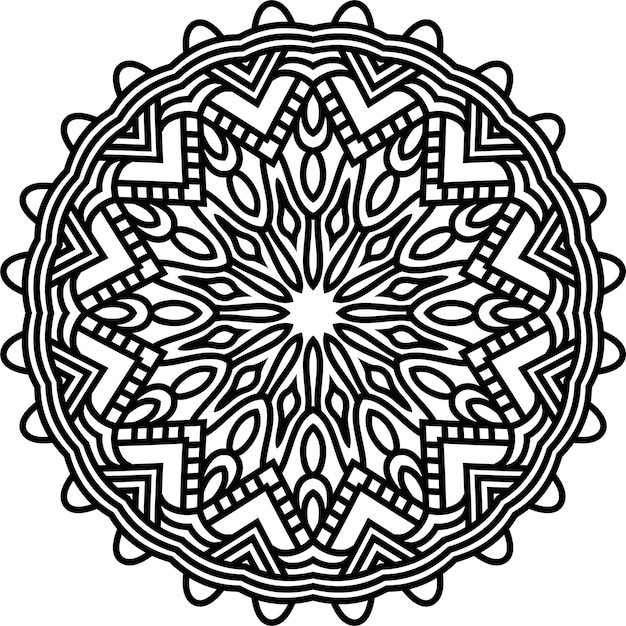 Abstract Mandala Pattern. Vector Illustration