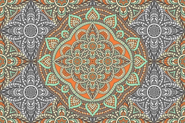 abstract mandala seamless pattern