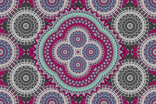 abstract mandala seamless pattern