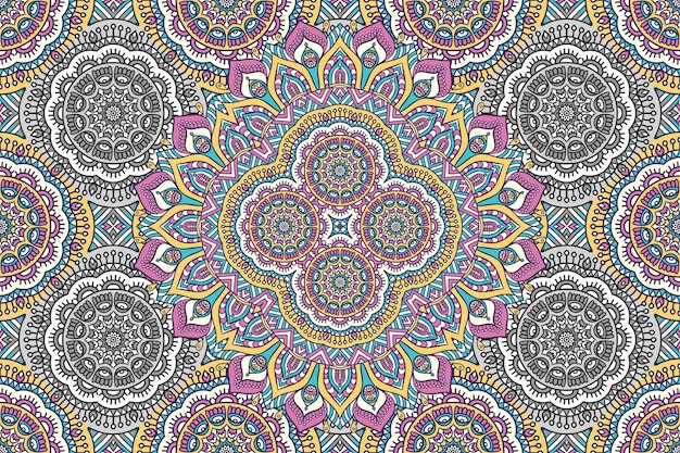 abstract mandala seamless pattern