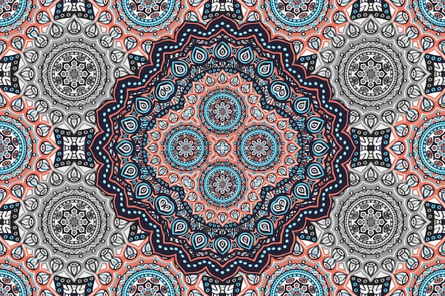 abstract mandala seamless pattern