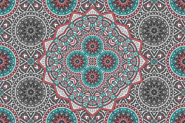 abstract mandala seamless pattern