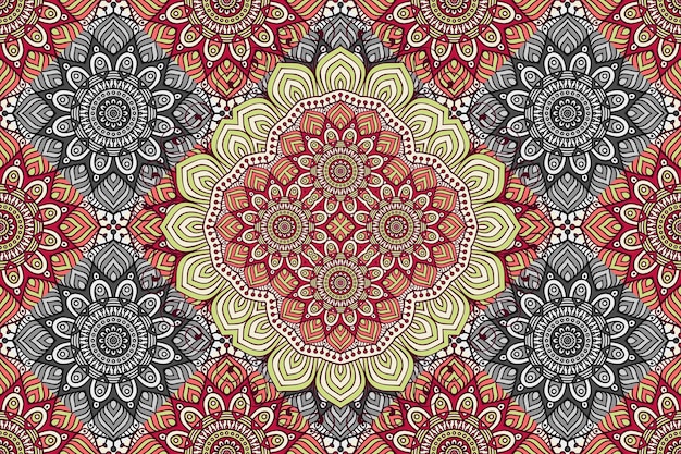 abstract mandala seamless pattern