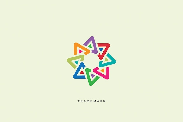 Abstract Marketing Trading Networking Vector Logo